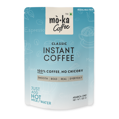 Try our Moka Instant Coffee – 100% pure coffee, quick and easy for a bold, rich flavor. No fillers or additives, just real coffee in an instant. Taste the difference at www.drinkmoka.com